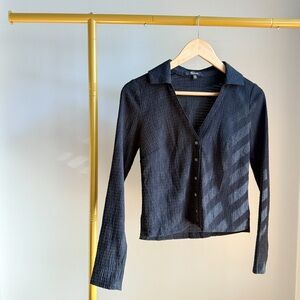 NWOT Madewell Button Down Seersucker Shirt